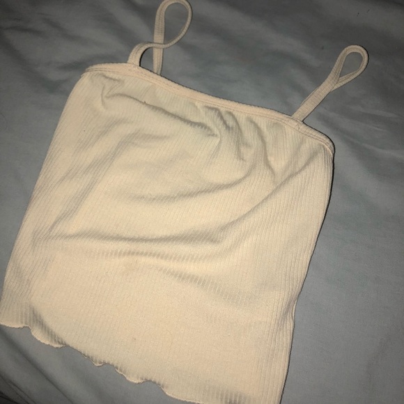 Yellow Cropped Tank Top - Picture 1 of 2